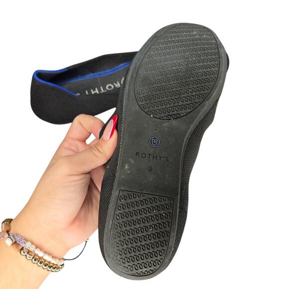 Rothy's Round Toe Black Knit Shoes Size: 9 - Picture 4 of 4